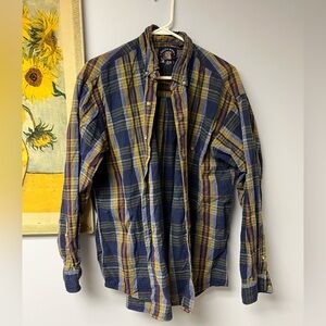 Vintage salty dog Blue and Yellow Plaid Shirt